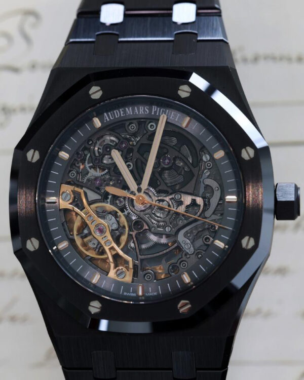 Audemars Piguet Royal Oak Double Balance Wheel Openworked in Black Ceramic
